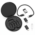 Kit de adaptador USB-C 6 en 1 | Cable de carga rápida de 60W + Estuche para SIM + Soporte para teléfono